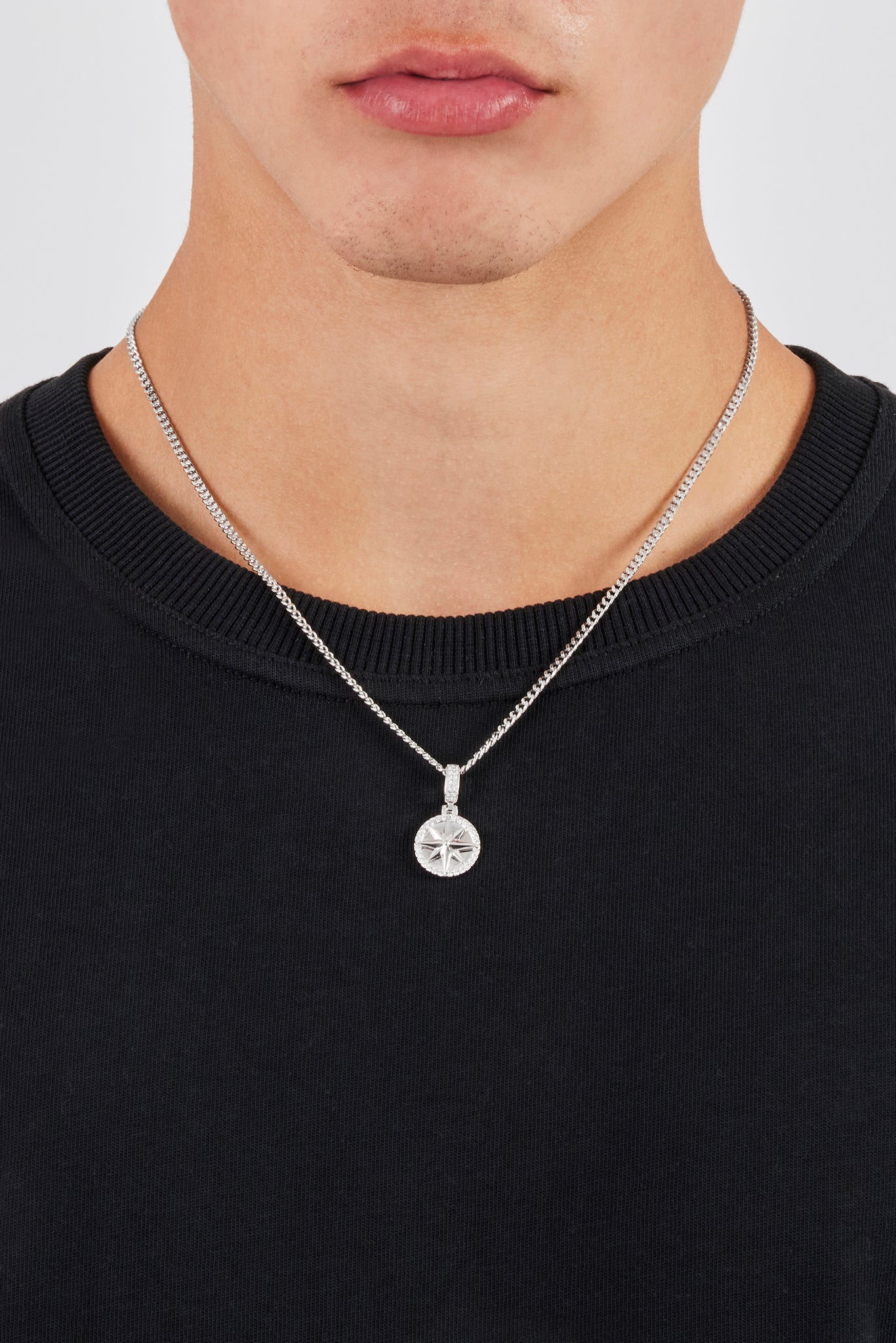 Iced Edge Kompass Anhänger - 15mm